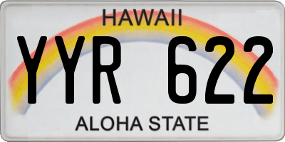HI license plate YYR622