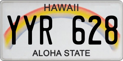 HI license plate YYR628