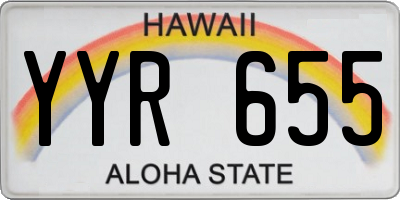 HI license plate YYR655