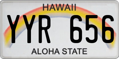 HI license plate YYR656