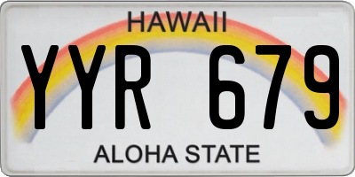 HI license plate YYR679