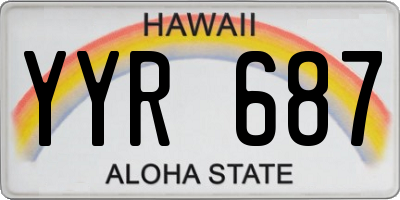 HI license plate YYR687