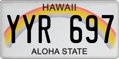 HI license plate YYR697