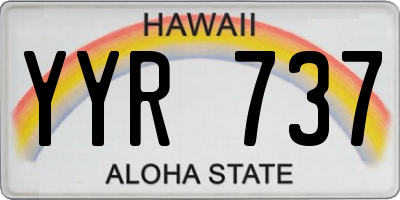 HI license plate YYR737