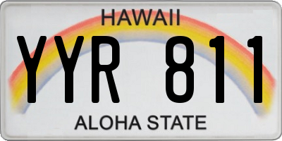 HI license plate YYR811