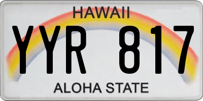 HI license plate YYR817