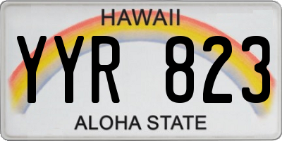 HI license plate YYR823