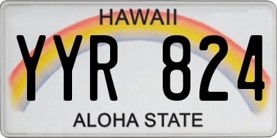 HI license plate YYR824