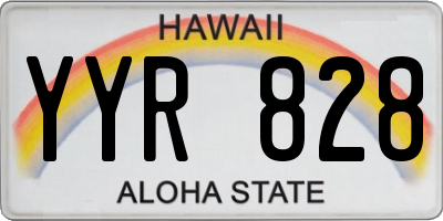 HI license plate YYR828
