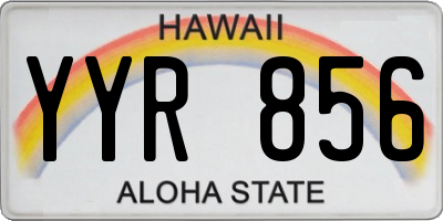 HI license plate YYR856