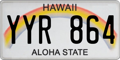 HI license plate YYR864