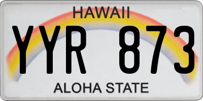 HI license plate YYR873