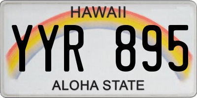 HI license plate YYR895