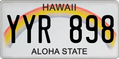 HI license plate YYR898