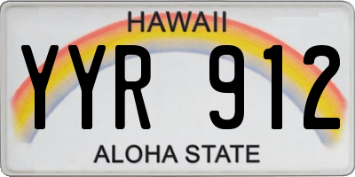 HI license plate YYR912