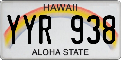 HI license plate YYR938