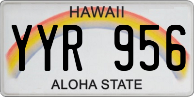 HI license plate YYR956