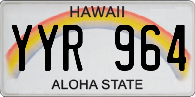 HI license plate YYR964
