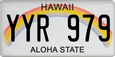 HI license plate YYR979