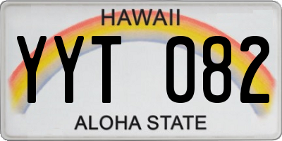 HI license plate YYT082