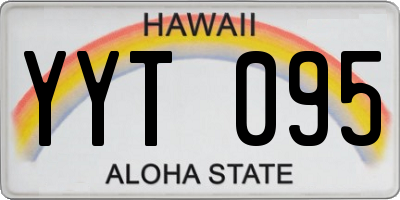 HI license plate YYT095