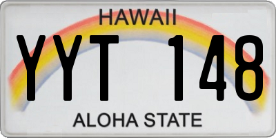 HI license plate YYT148