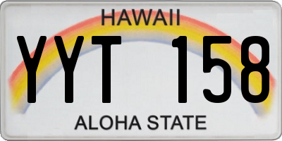 HI license plate YYT158
