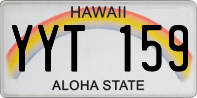 HI license plate YYT159