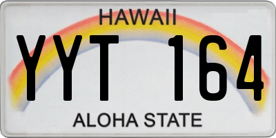 HI license plate YYT164