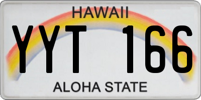 HI license plate YYT166