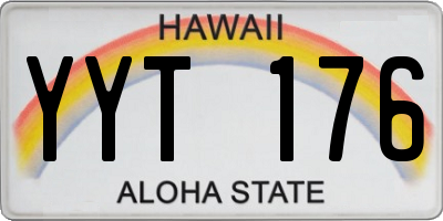 HI license plate YYT176