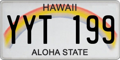 HI license plate YYT199