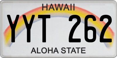 HI license plate YYT262