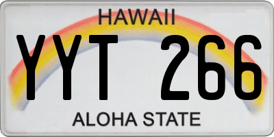 HI license plate YYT266