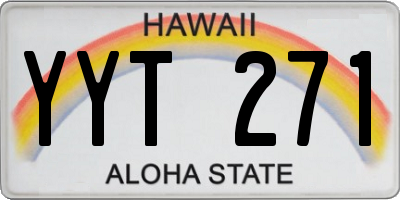 HI license plate YYT271