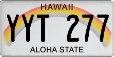 HI license plate YYT277