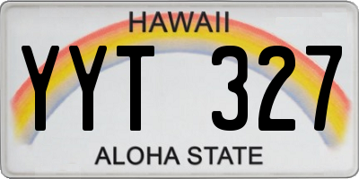 HI license plate YYT327