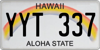 HI license plate YYT337