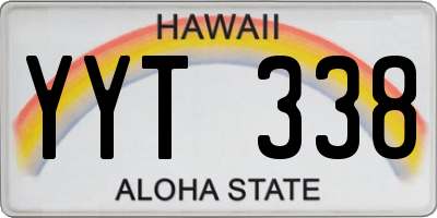 HI license plate YYT338