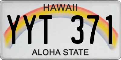 HI license plate YYT371