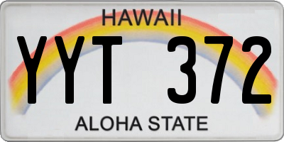 HI license plate YYT372