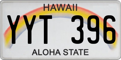 HI license plate YYT396