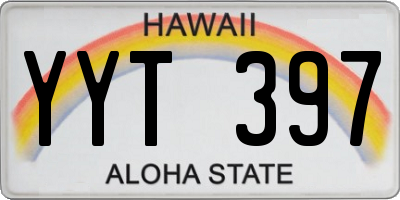 HI license plate YYT397