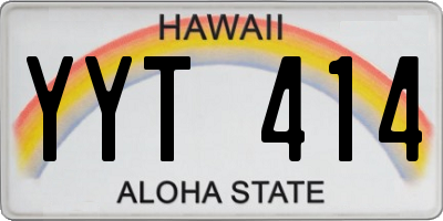 HI license plate YYT414