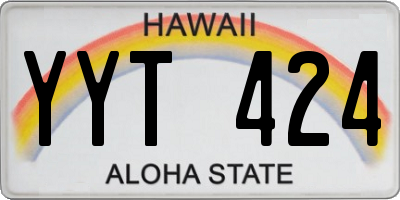 HI license plate YYT424