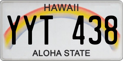 HI license plate YYT438