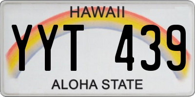 HI license plate YYT439
