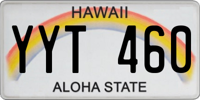 HI license plate YYT460