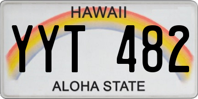 HI license plate YYT482