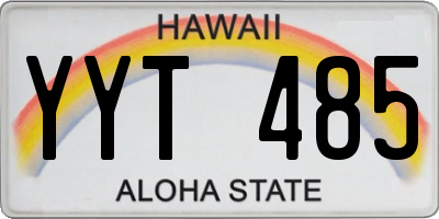HI license plate YYT485